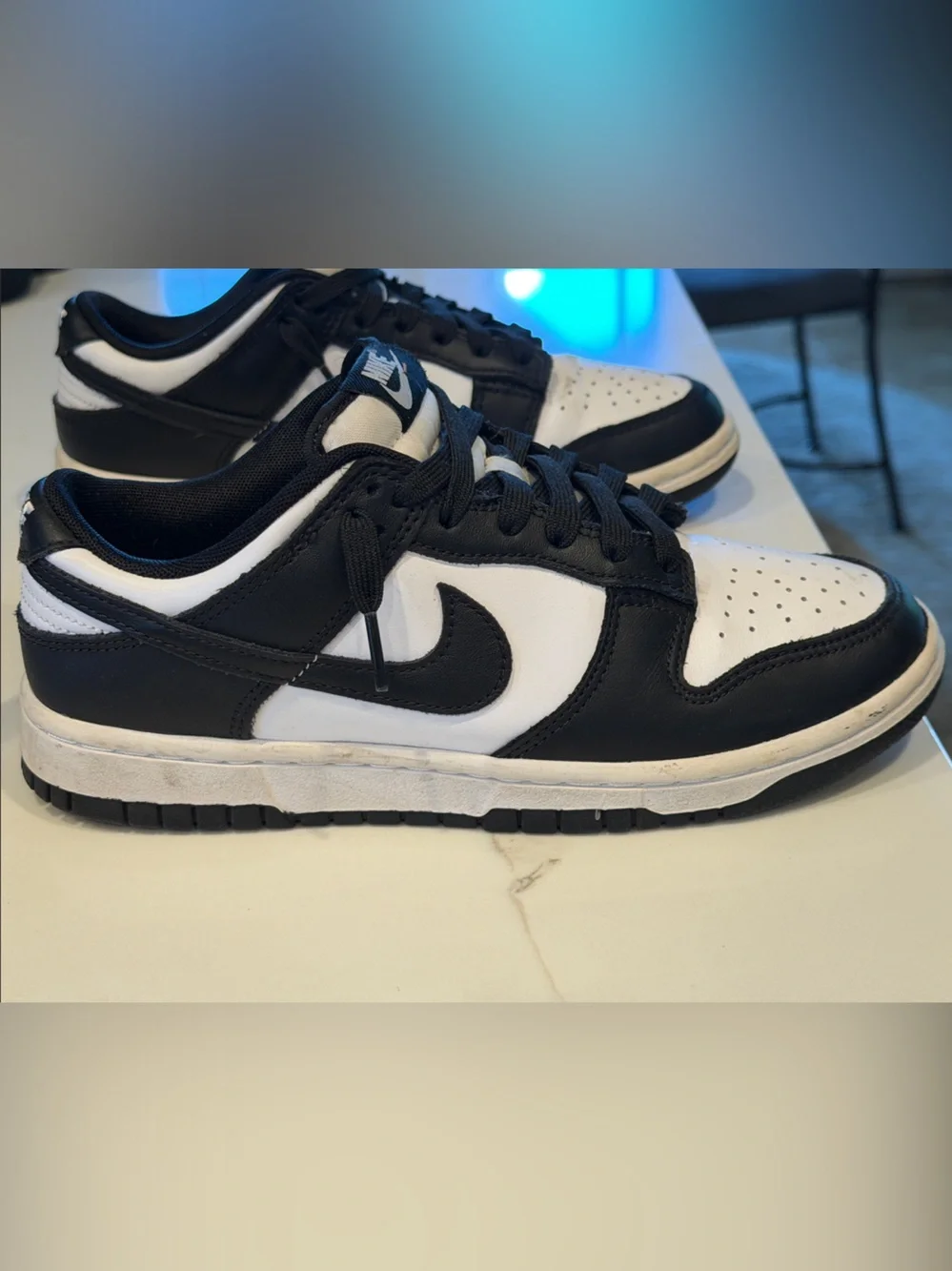 Nike Men’s Black and White Low-Top Sneakers — Classic Contrast